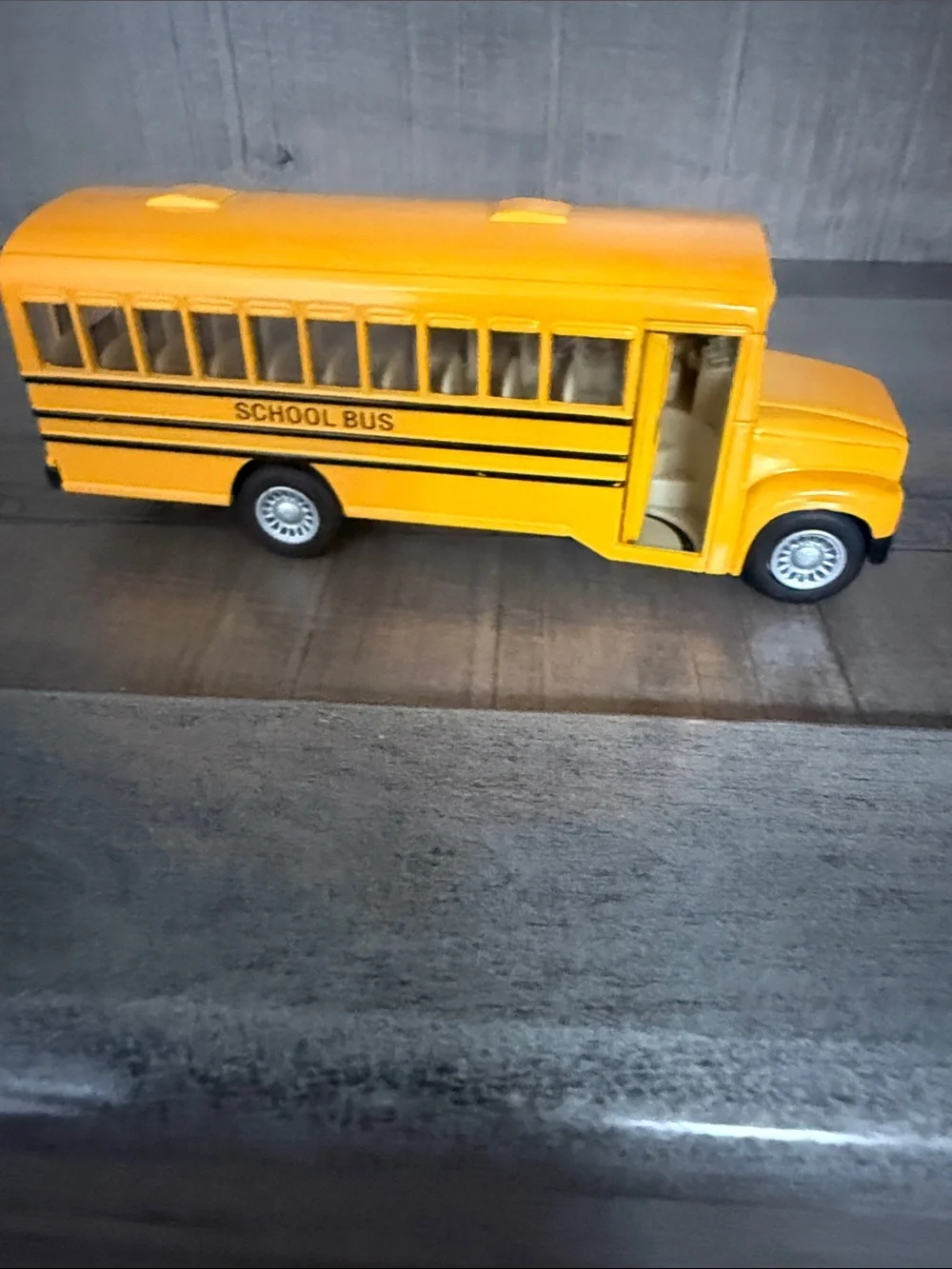 Kids Toy Vehicle Set - Black Police SUV, White Ambulance, Yellow School Bus